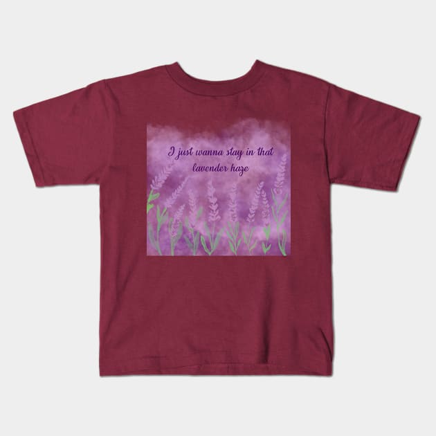 Lavender haze Kids T-Shirt by Johadesigns